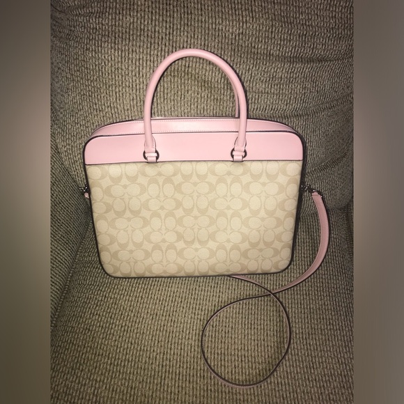 Coach Laptop Bag In Signature - Picture 2 of 9